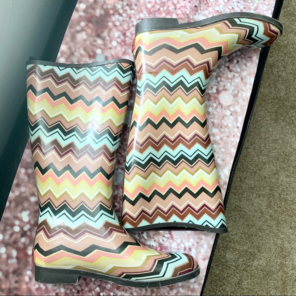 EUC MISSONI RAIN BOOTS